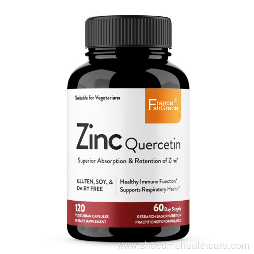 Zinc Quercetin Vegetarian Capsules Zinc for Men